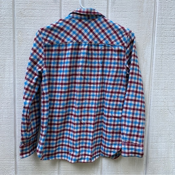 J crew Plaid Button Front Shirt Women’s 2 Petite 100% Cotton Warm - Picture 6 of 6